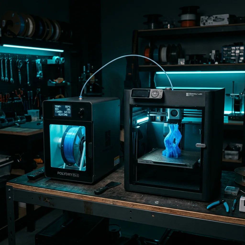 Filament Dryer Box — Single Spool with LCD Display